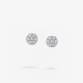 Peter Marco round cut diamond cluster stud earrings