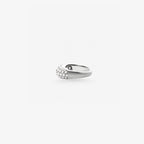Peter Marco round cut diamond dome ring side view