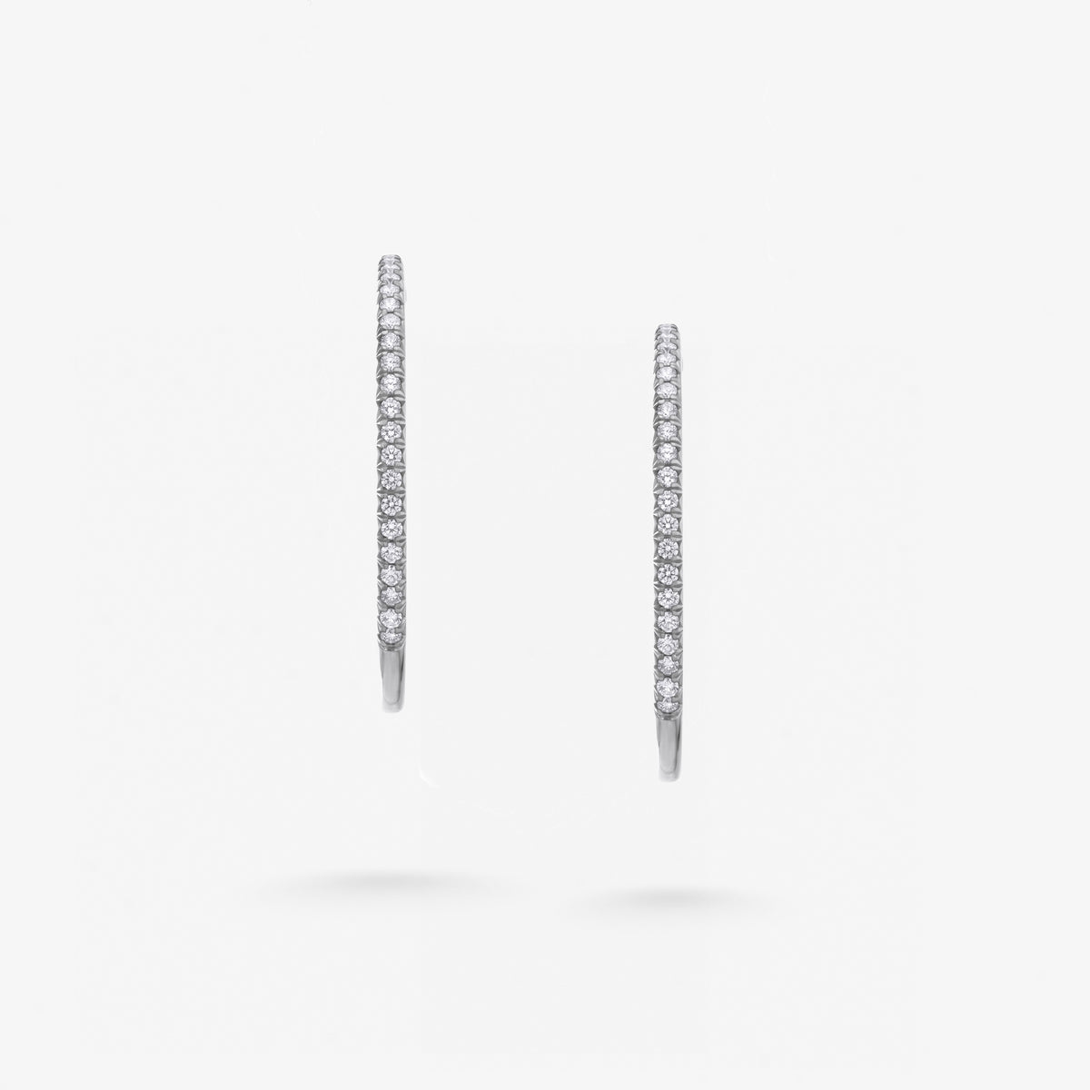 Peter Marco round cut diamond hoop earrings