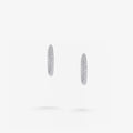 Peter Marco round cut diamond oval hoop earrings