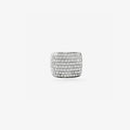 Peter Marco round cut diamond pavé wide band ring