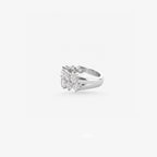 Peter marco diamond ring with round diamonds, side view