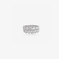 Peter Marco round cut diamond two row band ring