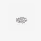 Peter Marco round cut diamond two row band ring