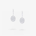 Peter Marco round cut white diamond drop earrings