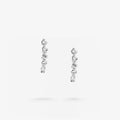 Peter Marco round cut white diamond drop earrings