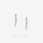 Peter Marco round cut white diamond drop earrings