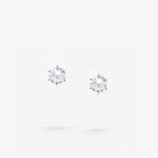 Peter Marco round cut white diamond stud earrings