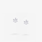 Peter Marco round cut white diamond stud earrings
