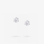 Peter Marco three-prong round cut diamond stud earrings
