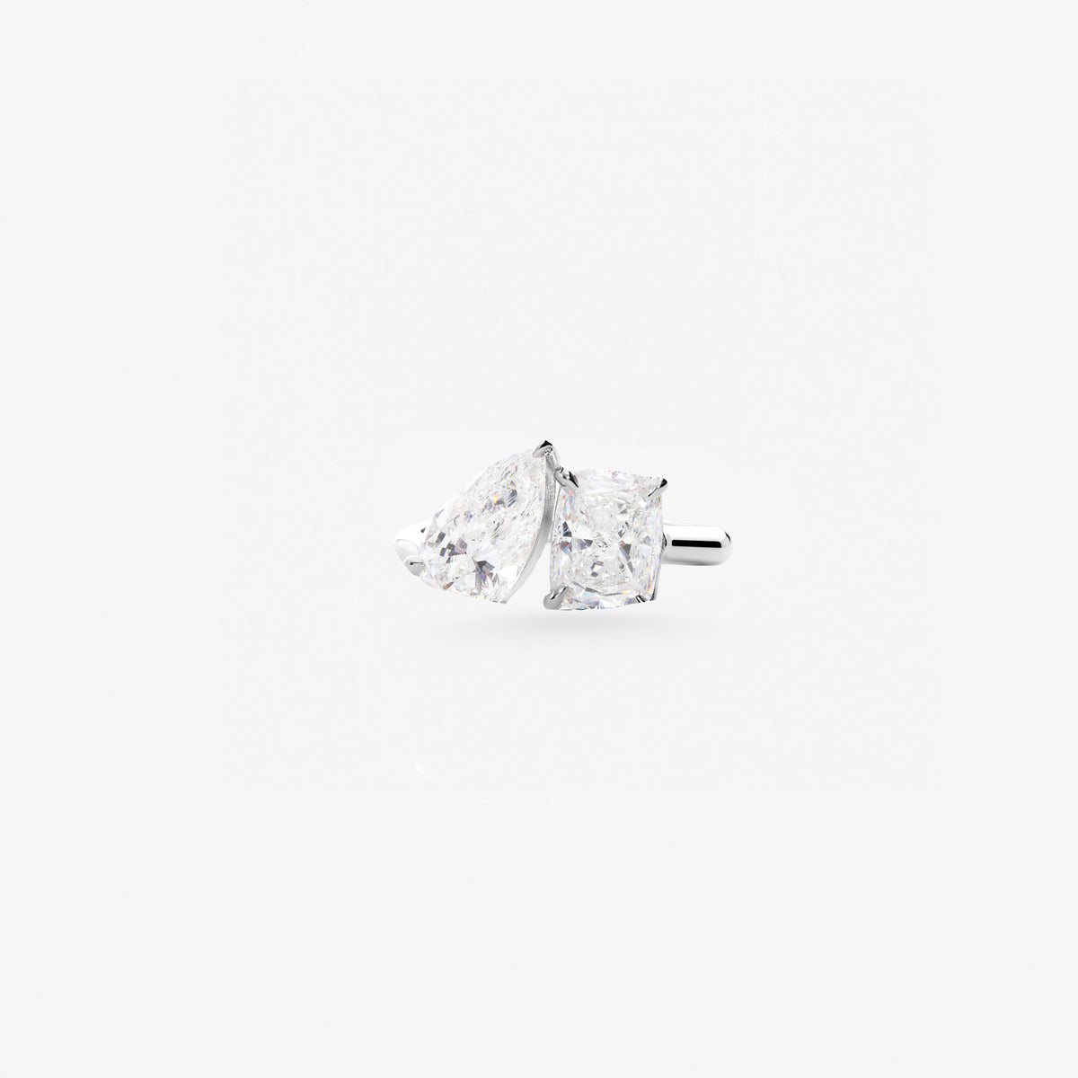 Peter Marco Toi et Moi diamond ring in white gold