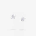 Peter Marco white diamond star stud earrings