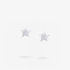 Peter Marco white diamond star stud earrings