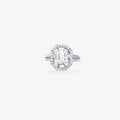 Peter Maro white gold multi stone diamond halo ring
