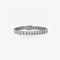 Peter Marco white gold oval cut diamond two row bracelet