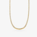 Peter Marco yellow gold round cut diamond necklace